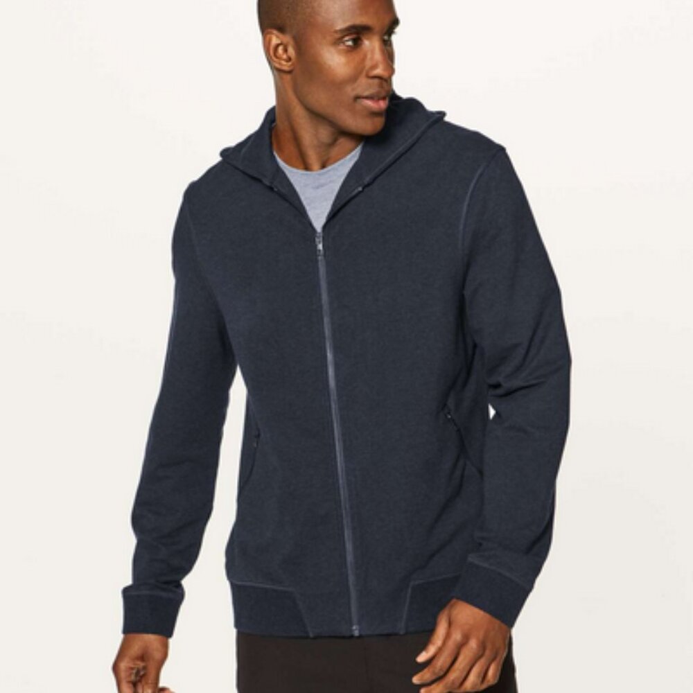 Lululemon Men's Cross Cut Hoodie Heathered Inkwell Size M